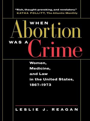 cover image of When Abortion Was a Crime